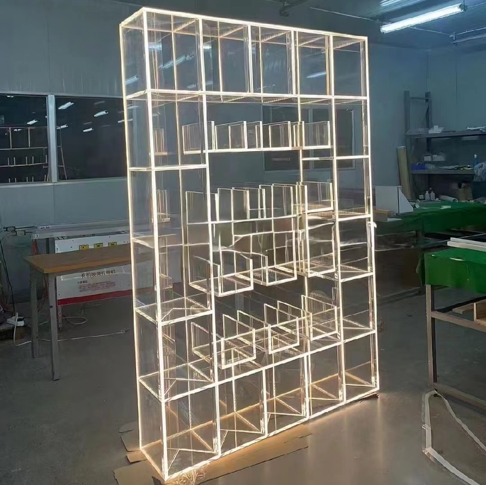 亚克力鞋架鞋店服装店架手办置物模型透明酒柜靠墙商用展示柜定制